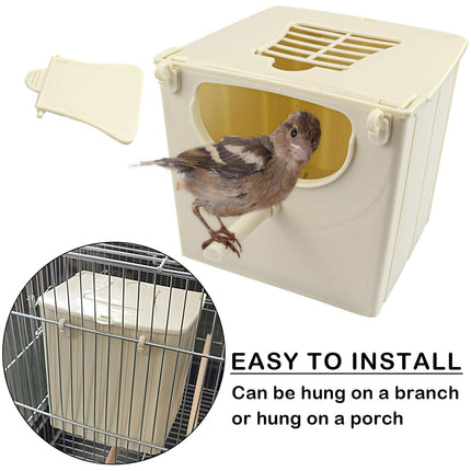 Hanging Bird Nest Box Weatherproof For Wild Bird Breeding Nesting House Shelter