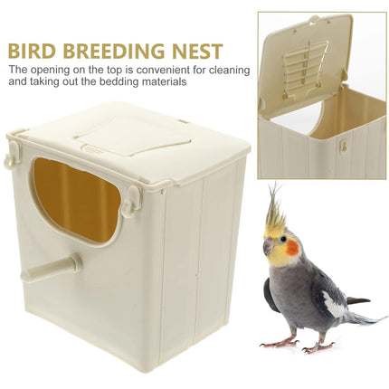 Hanging Bird Nest Box Weatherproof For Wild Bird Breeding Nesting House Shelter