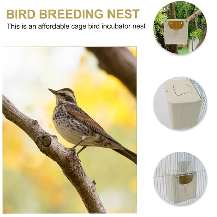 Hanging Bird Nest Box Weatherproof For Wild Bird Breeding Nesting House Shelter