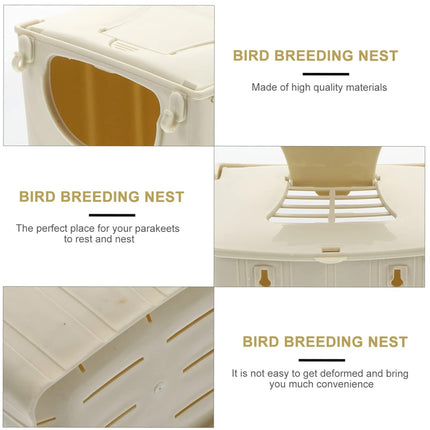 Hanging Bird Nest Box Weatherproof For Wild Bird Breeding Nesting House Shelter