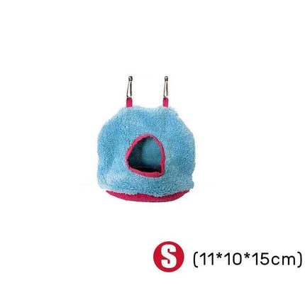 Bird Parrot Hammock Hut Practical Plush Snuggle Hanging Cave Cage Bed Tent AU - Aimall