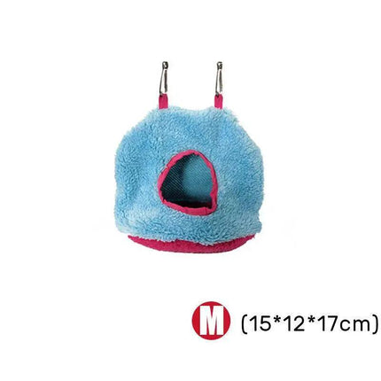 Bird Parrot Hammock Hut Practical Plush Snuggle Hanging Cave Cage Bed Tent AU - Aimall