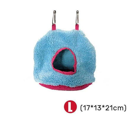 Bird Parrot Hammock Hut Practical Plush Snuggle Hanging Cave Cage Bed Tent AU - Aimall