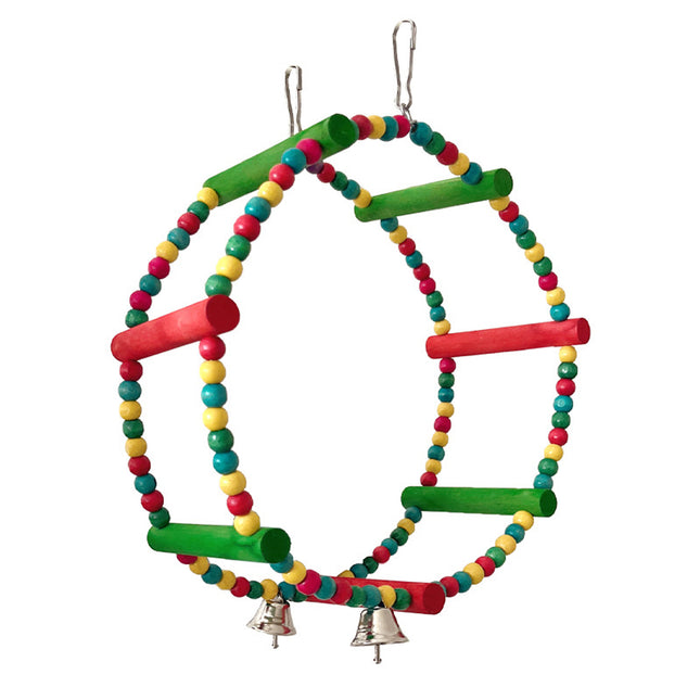 Parrot Swing Toy Bird Perch Stand for Birds Cage Toy Interactive Play Equipment