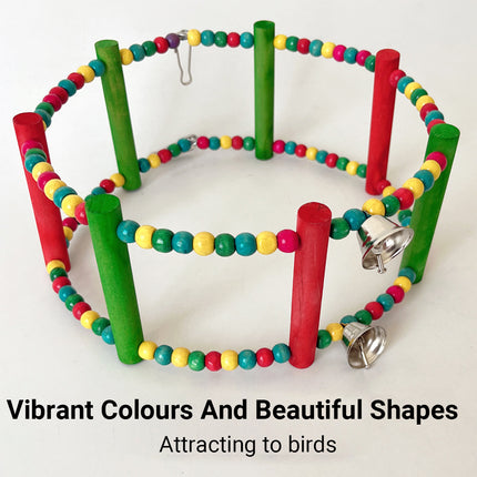 Parrot Swing Toy Bird Perch Stand for Birds Cage Toy Interactive Play Equipment