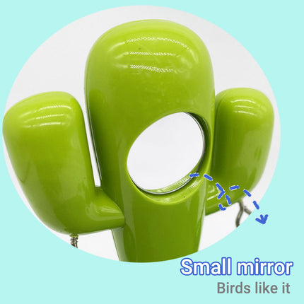 Parrot Bird Toy Cactus Shape with Bell Hanging Cage Toy for Pet Birds Play