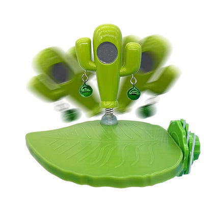 Parrot Bird Toy Cactus Shape with Bell Hanging Cage Toy for Pet Birds Play