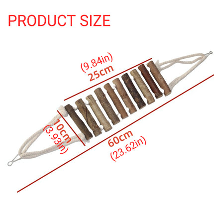 2 PCS Small Medium Parrot Toy Ladder Bridge for Budgie Cockatiel Bird Cage Play