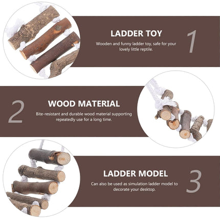 2 PCS Small Medium Parrot Toy Ladder Bridge for Budgie Cockatiel Bird Cage Play