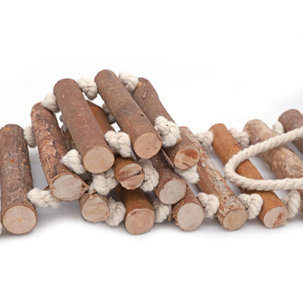 2 PCS Small Medium Parrot Toy Ladder Bridge for Budgie Cockatiel Bird Cage Play