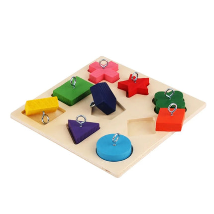 Parrot Training Toy 9 Grid Design Blocks Stimulate Intelligence For Parrots Bird