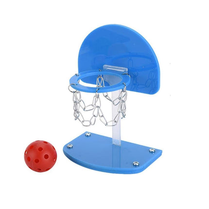 Parrot Interactive Training Toy Bird Shooting Mini Basket Pet Basketball Stand