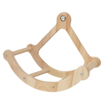 Parrot Wooden Running Wheel Toy Exercise Sport Toy for Parrots Birds Play