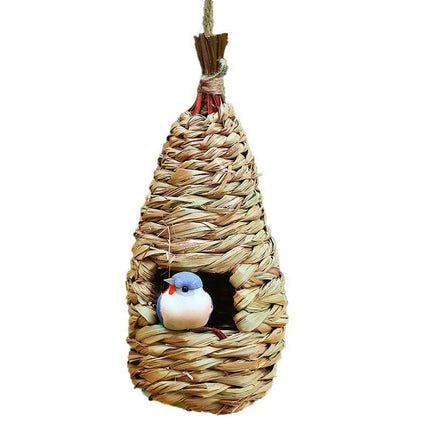 Qttie Bird Nest Breeding Box House Bed Cage Hut Cave Canary Finch Budgie Parrot