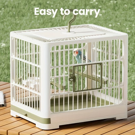 Portable Birdcage Parrot Travel Carrier Cage Lightweight Handle Design Outdoor
