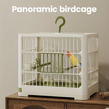Portable Birdcage Parrot Travel Carrier Cage Lightweight Handle Design Outdoor