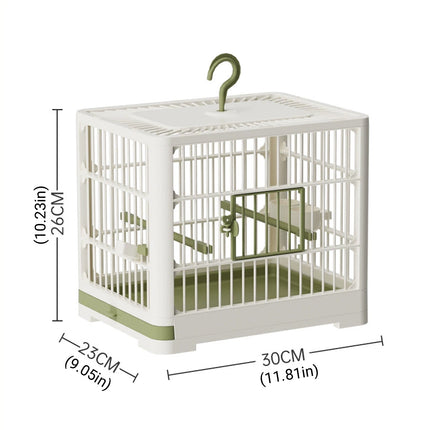 Portable Birdcage Parrot Travel Carrier Cage Lightweight Handle Design Outdoor