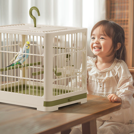Portable Birdcage Parrot Travel Carrier Cage Lightweight Handle Design Outdoor