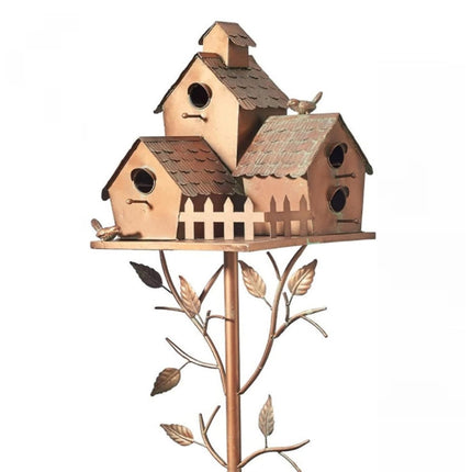 Birdhouse Garden Stakes Outdoor Yard Ornaments for Lawn and Garden Decoration
