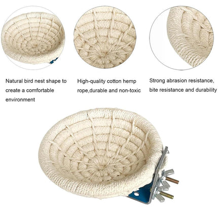 Birds Nest Parrot Straw Nest for Small Animal Nesting Material Bedding