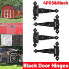 Shed Hinges 4PCS Heavy Duty Strap Hinge for Wooden Gate Barn Door Fence Hardware