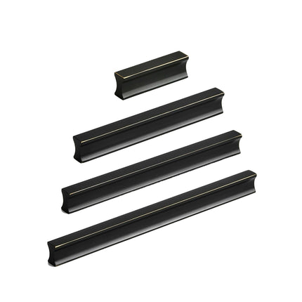 Pure Copper Handle North Black American Style for Closet Drawer Cabinet Door