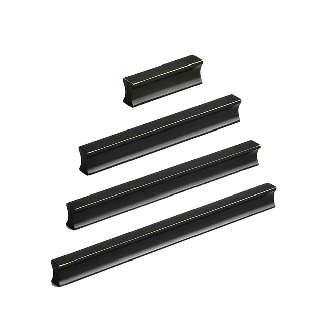 Pure Copper Handle North Black American Style for Closet Drawer Cabinet Door