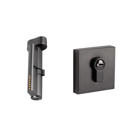 Room Door Lock Modern Style Black Bedroom Door Handle Interior Light Luxury