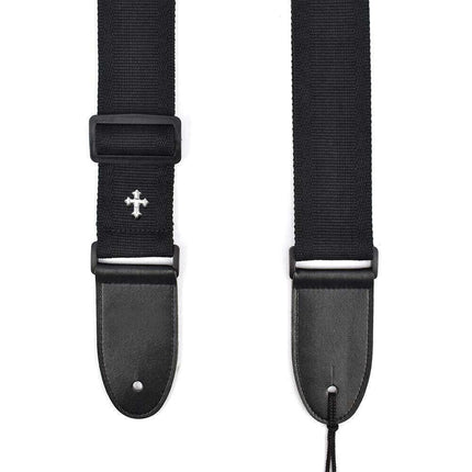 Black Guitar Strap Replacement Adjustable Nylon Belt Acoustic Electric Bass