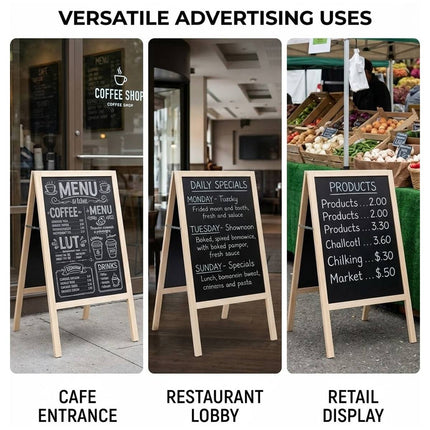 A Frame Chalkboard Menu Display Board 95x53cm