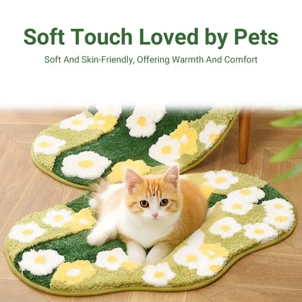 Carpet Irregular shaped Hall Pet Floor Mat Non Slip for Living Room Entryway