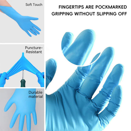 100Pcs Disposable Food Grade Gloves Catering Barber Shop Hygienic Protection AU
