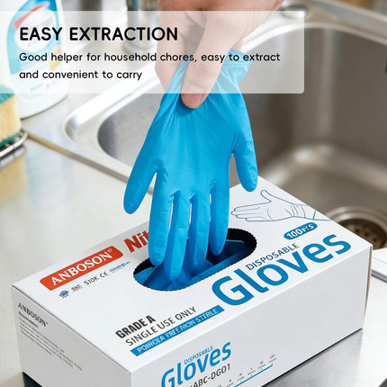100Pcs Disposable Food Grade Gloves Catering Barber Shop Hygienic Protection AU