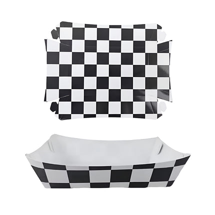 12PCS Food Grade Fast Food Box Waterproof Oilproof Disposable Snack Boxes