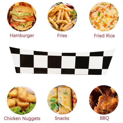 12PCS Food Grade Fast Food Box Waterproof Oilproof Disposable Snack Boxes