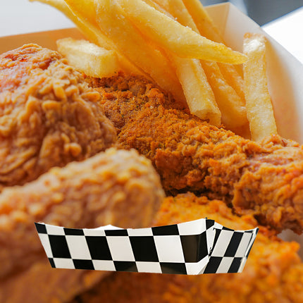 12PCS Food Grade Fast Food Box Waterproof Oilproof Disposable Snack Boxes