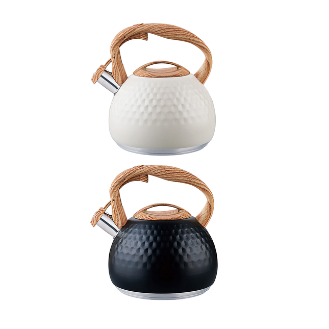 3L Stainless Steel Whistling Kettle Hammer Pattern Induction Gas Teapot Use