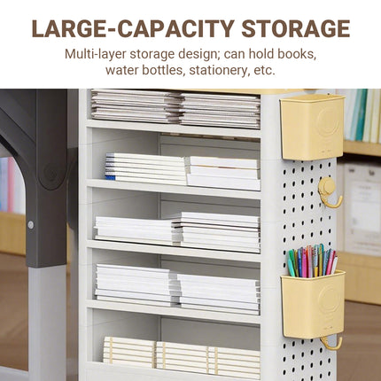 Multi Layer Cartoon Freestanding Home Book Storage Rack Cute Design