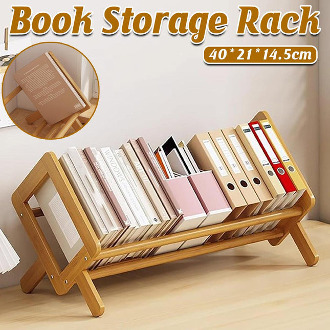 Desktop Bookshelf Organizer for Home Office Storage Shelf for Books and Files
