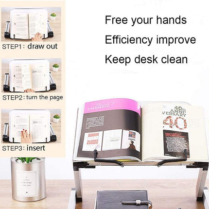 Adjustable Reading Stand Book Holder Portable for Books Magazines Tablets