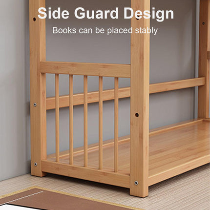 Compact Desktop Bookshelf Storage Bookcase Organizer Small Shelf Display Unit