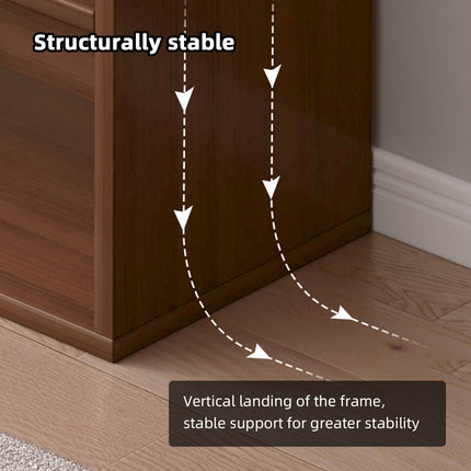7 Tier Floor Standing Storage Shelf Sturdy for Living Room Office Space Saving