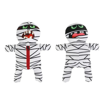 9 In 1 Food Hiding Pet Toy Mummy Plush Sound Creating Cat Dog Interactive Toys