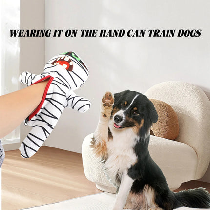 9 In 1 Food Hiding Pet Toy Mummy Plush Sound Creating Cat Dog Interactive Toys