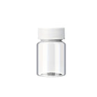 100Pcs Wide Mouth Clear Plastic Bottle with Lid 50/100ml Leakproof Storage Jars