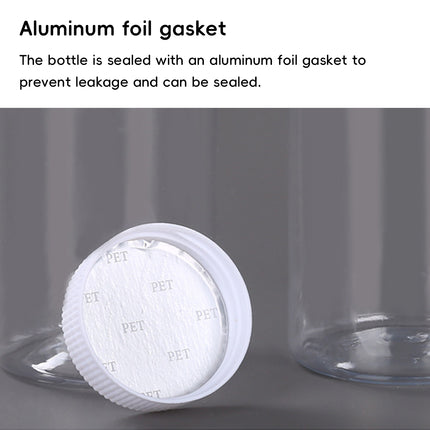 100Pcs Wide Mouth Clear Plastic Bottle with Lid 50/100ml Leakproof Storage Jars