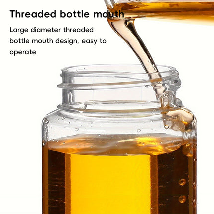 100Pcs Wide Mouth Clear Plastic Bottle with Lid 50/100ml Leakproof Storage Jars