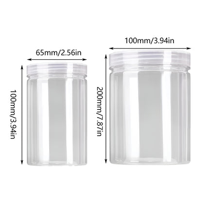 50PCS Plastic Sealed Storage Jars Food-Grade for Kitchen Pantry Spice Snack