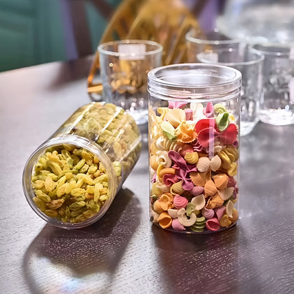 50PCS Plastic Sealed Storage Jars Food-Grade for Kitchen Pantry Spice Snack