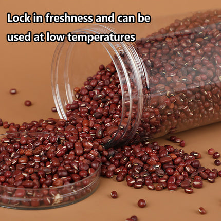 50PCS Plastic Sealed Storage Jars Food-Grade for Kitchen Pantry Spice Snack